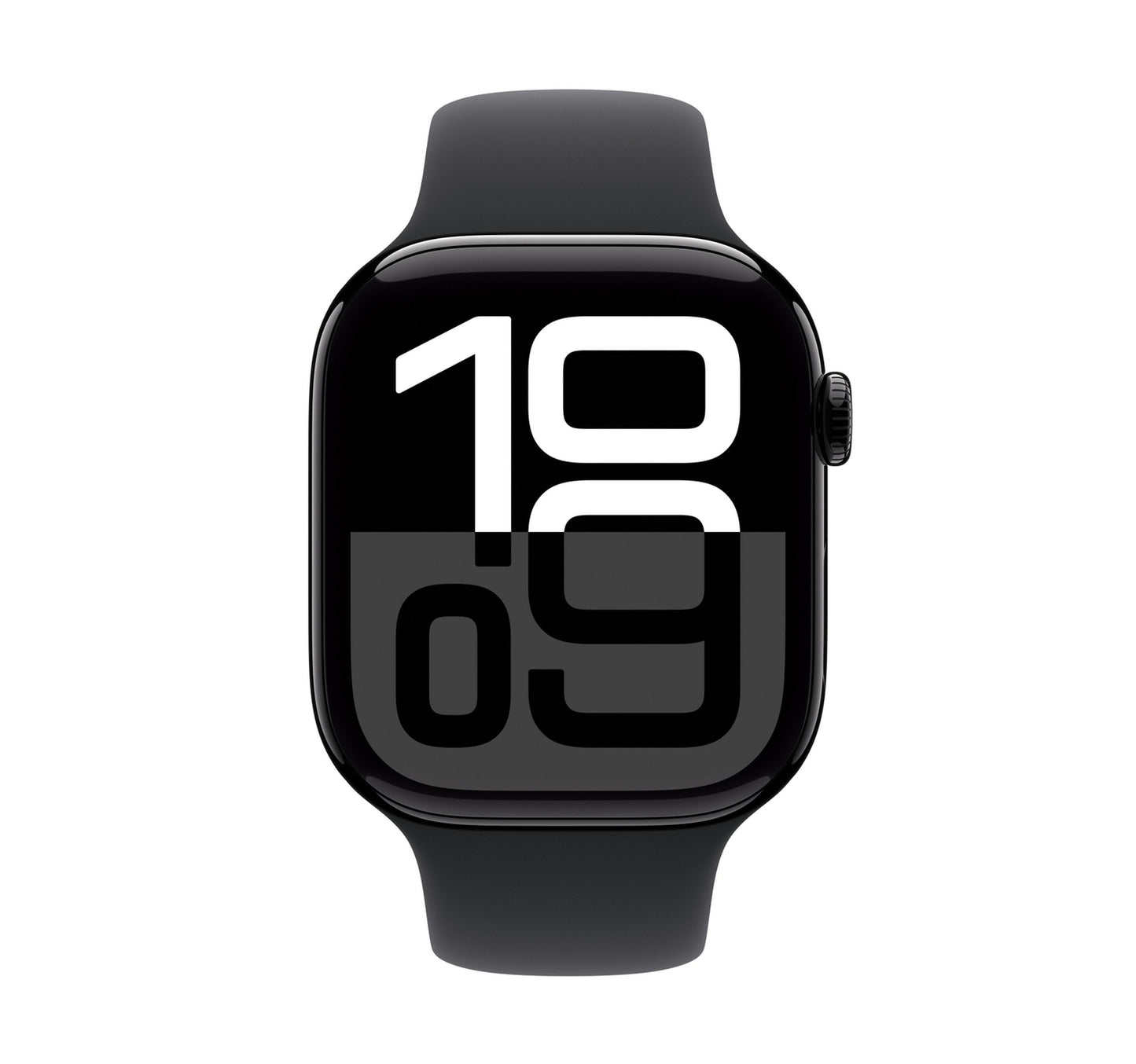 Apple Watch Series 10 GPS, 42 mm Jet Black Aluminium Case with Black Sport Band - M/L Sultan Center