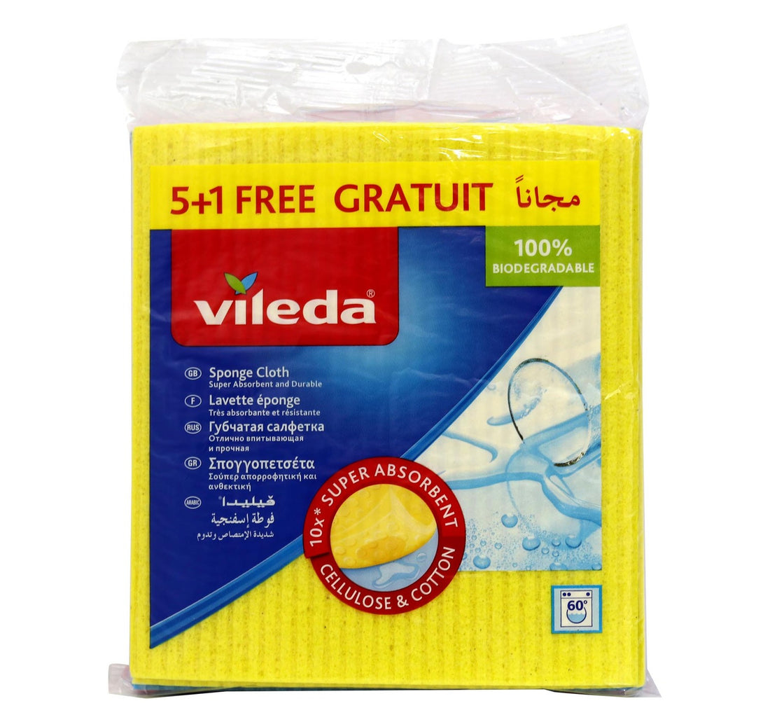 Vileda Sponge Cloth 5+1