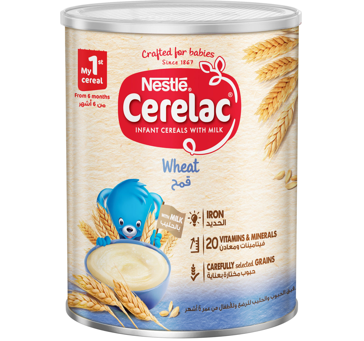 Nestle Cerelac Infant Cereals With Iron + Wheat From 6 Months 400 g
