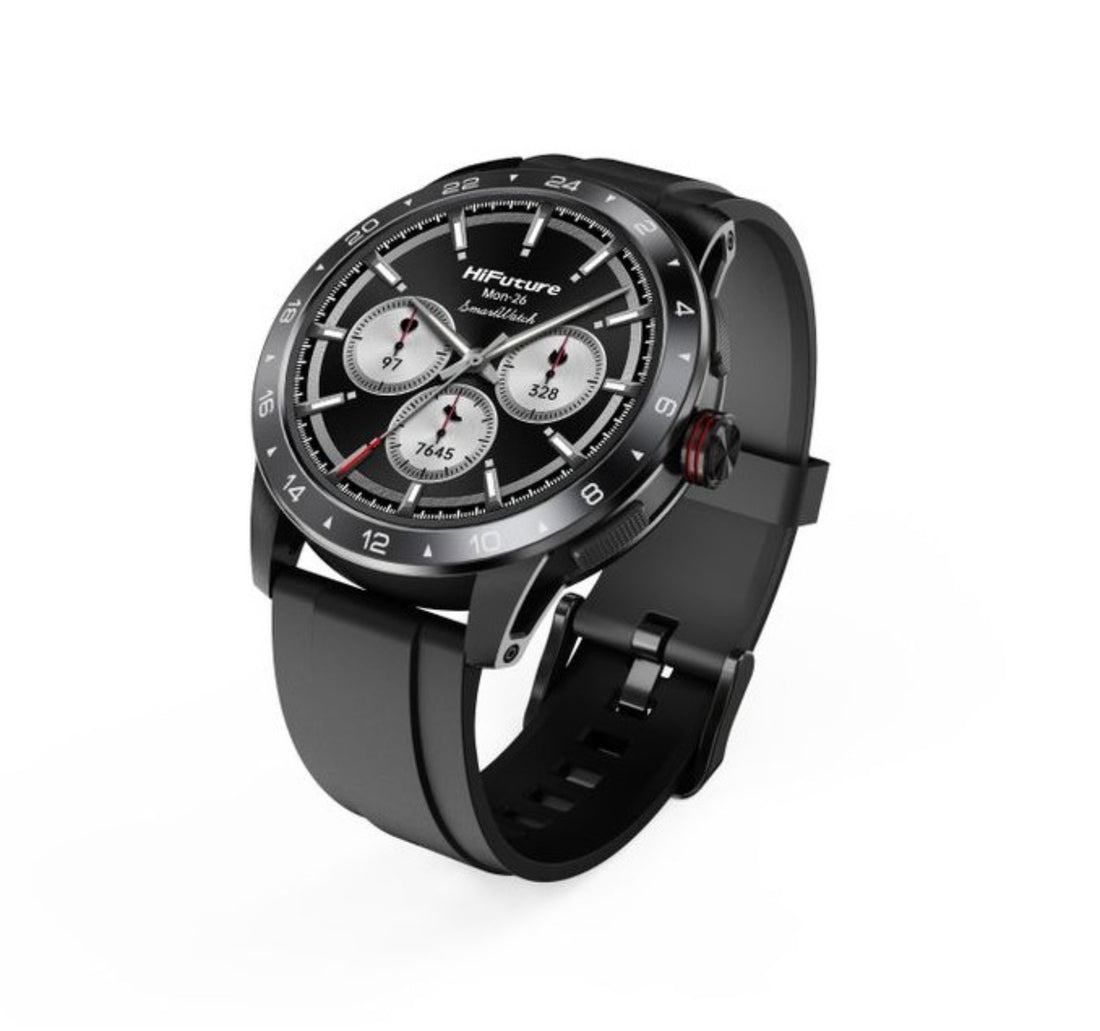 HiFuture Flex 2 Smartwatch, 1.39 inches Display, Black