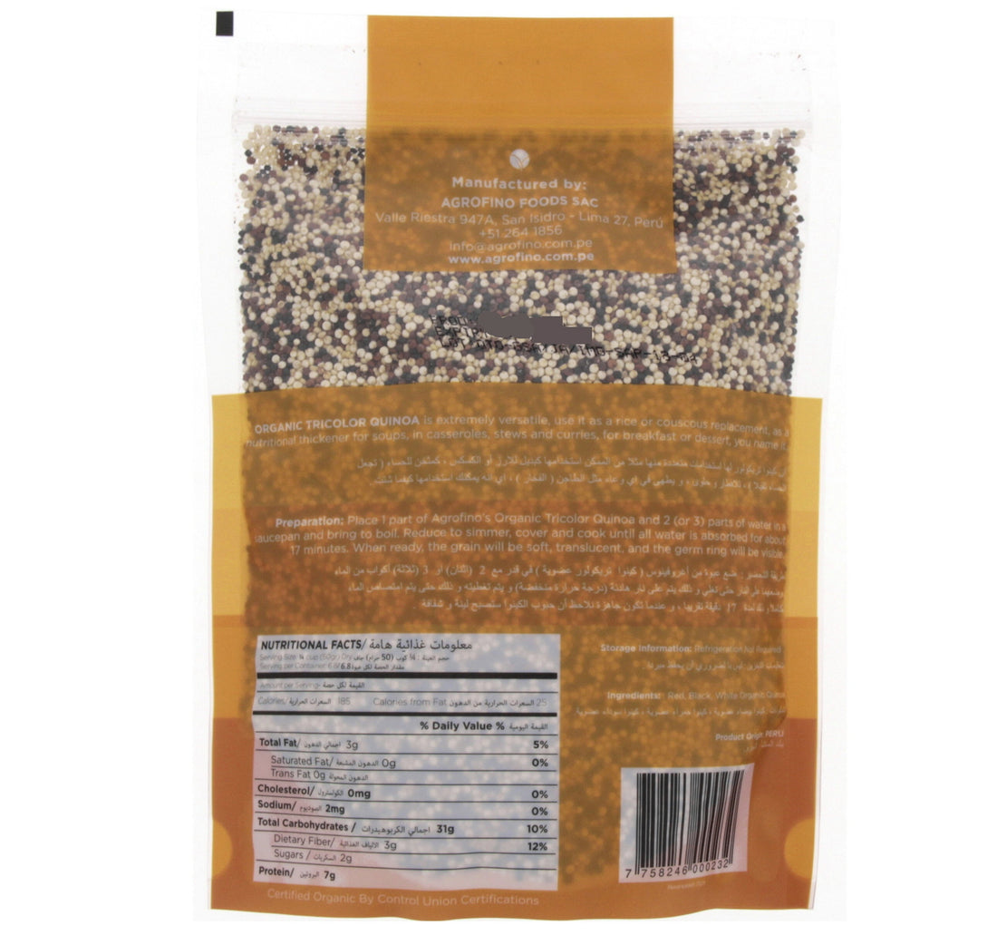 Agrofino Organic Tricolor Quinoa 340 g