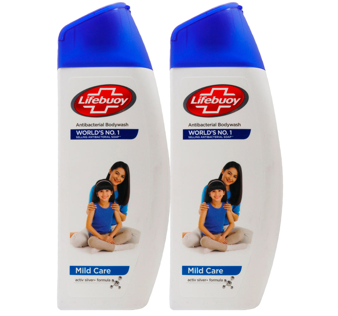 Lifebuoy Active Silver Formula Body Wash Mild Care 2 x 300 ml
