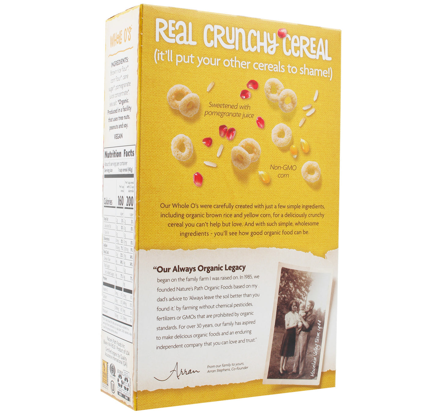 Nature's Path Organic Whole O'S 325 g