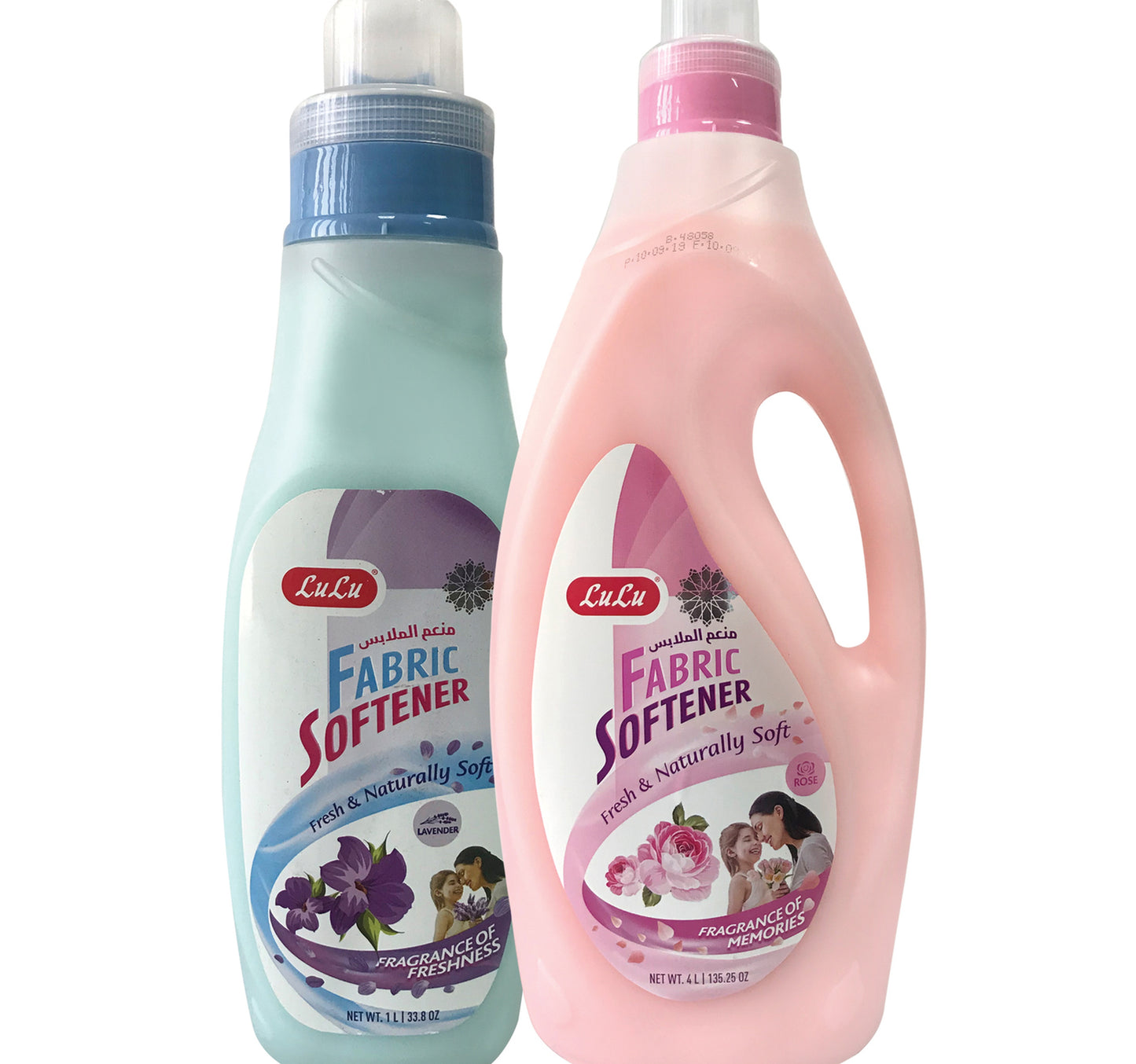LuLu Fabric Softener Rose 4 Litres + Lavender 1 Litre