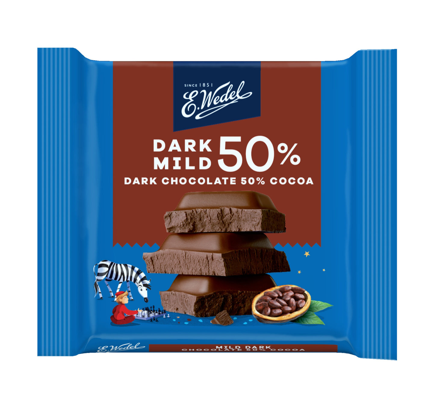 E. Wedel Mild Dark Chocolate 50% Cocoa 40 g