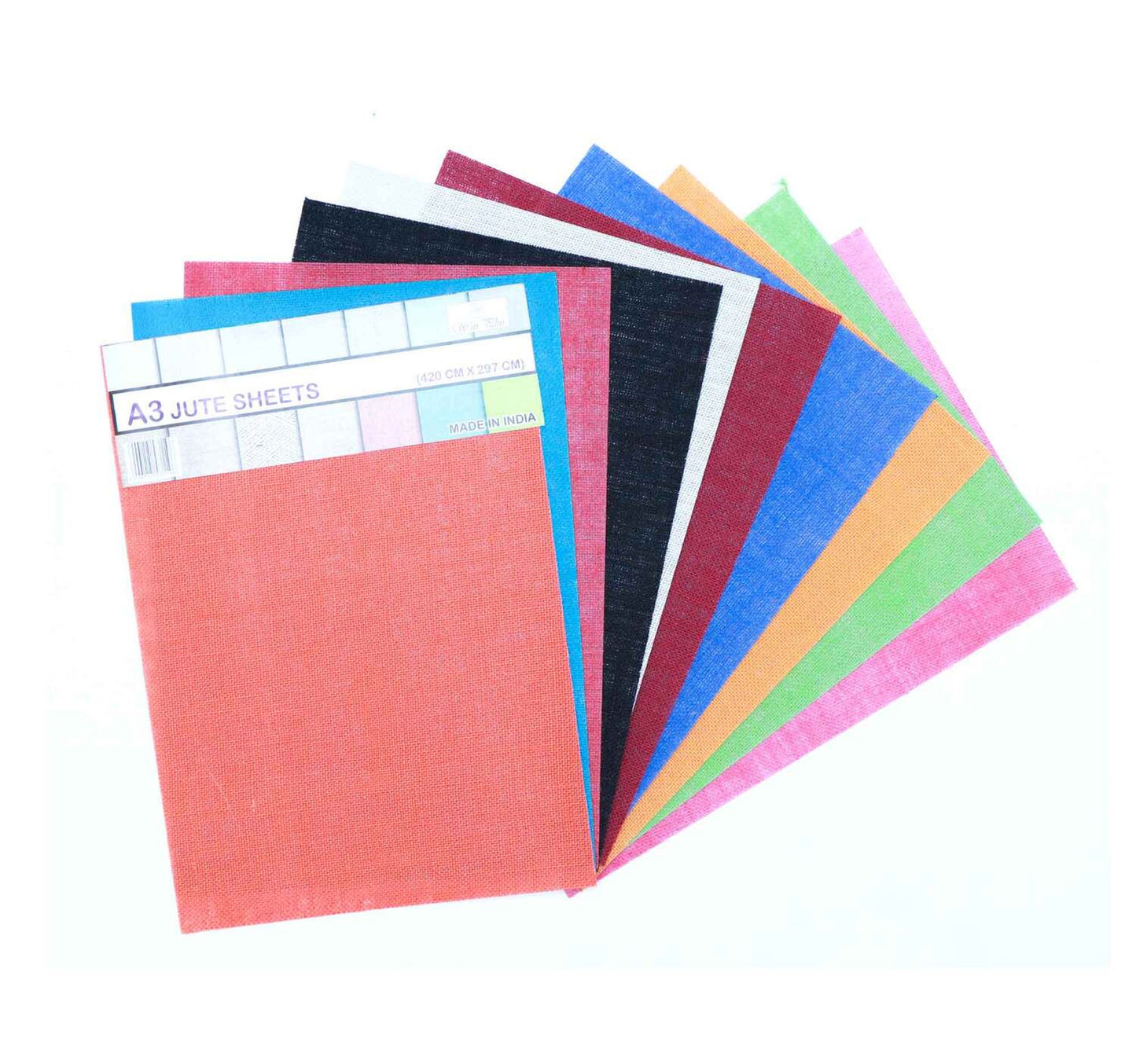 Win Plus A3 Jute Sheets EX171 10Sheets Assorted Color