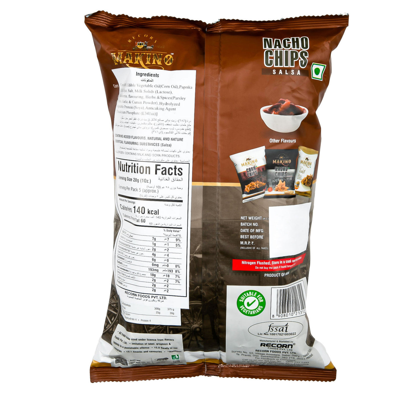 Makino Salsa Nacho Chips 150 g