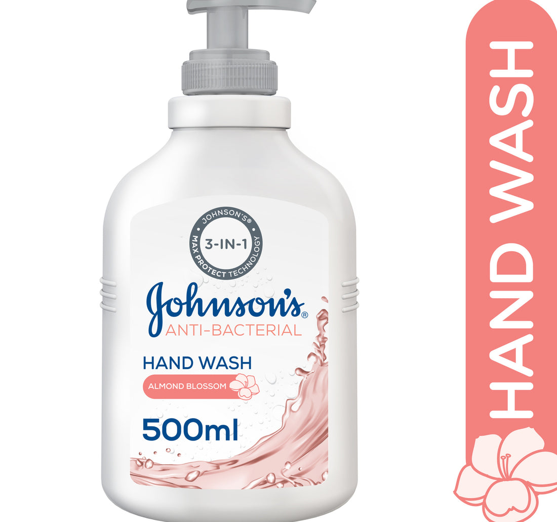 غسول اليدين المضاد للبكتيريا من جونسون بزهر اللوز 500 مل