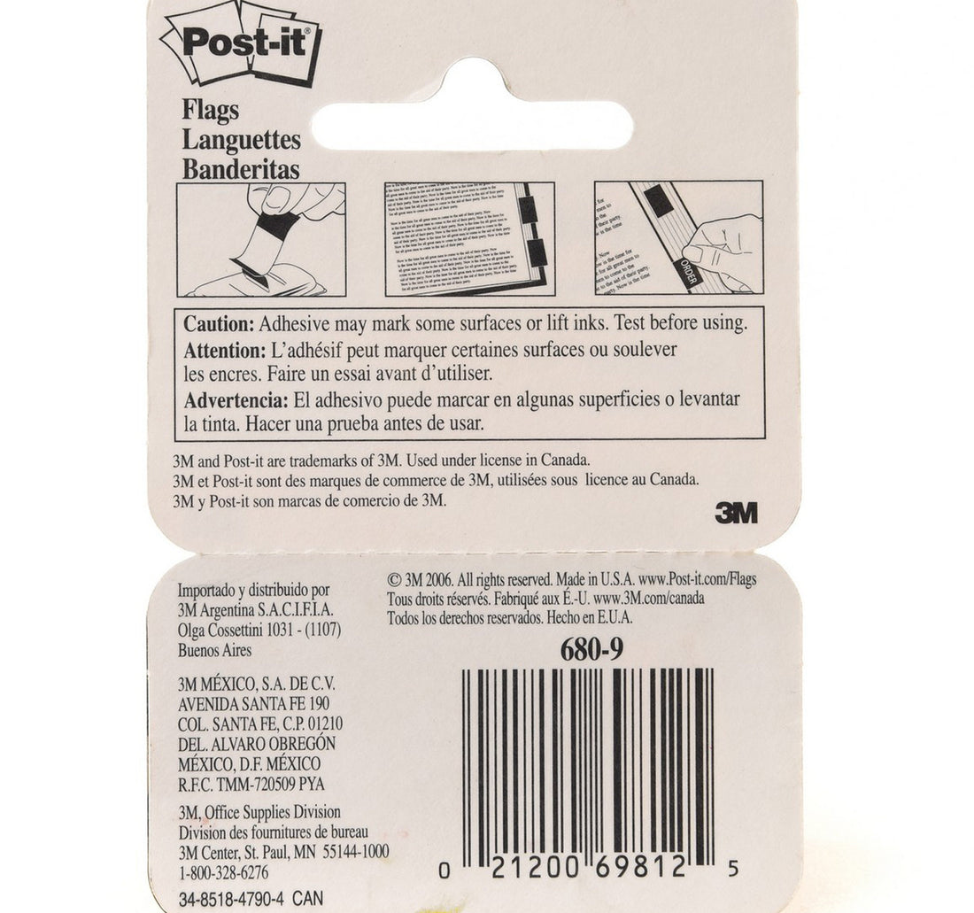 3M Post-it Printed Flags & Markers Sign Here 1in x 1.7in 50 Sheets