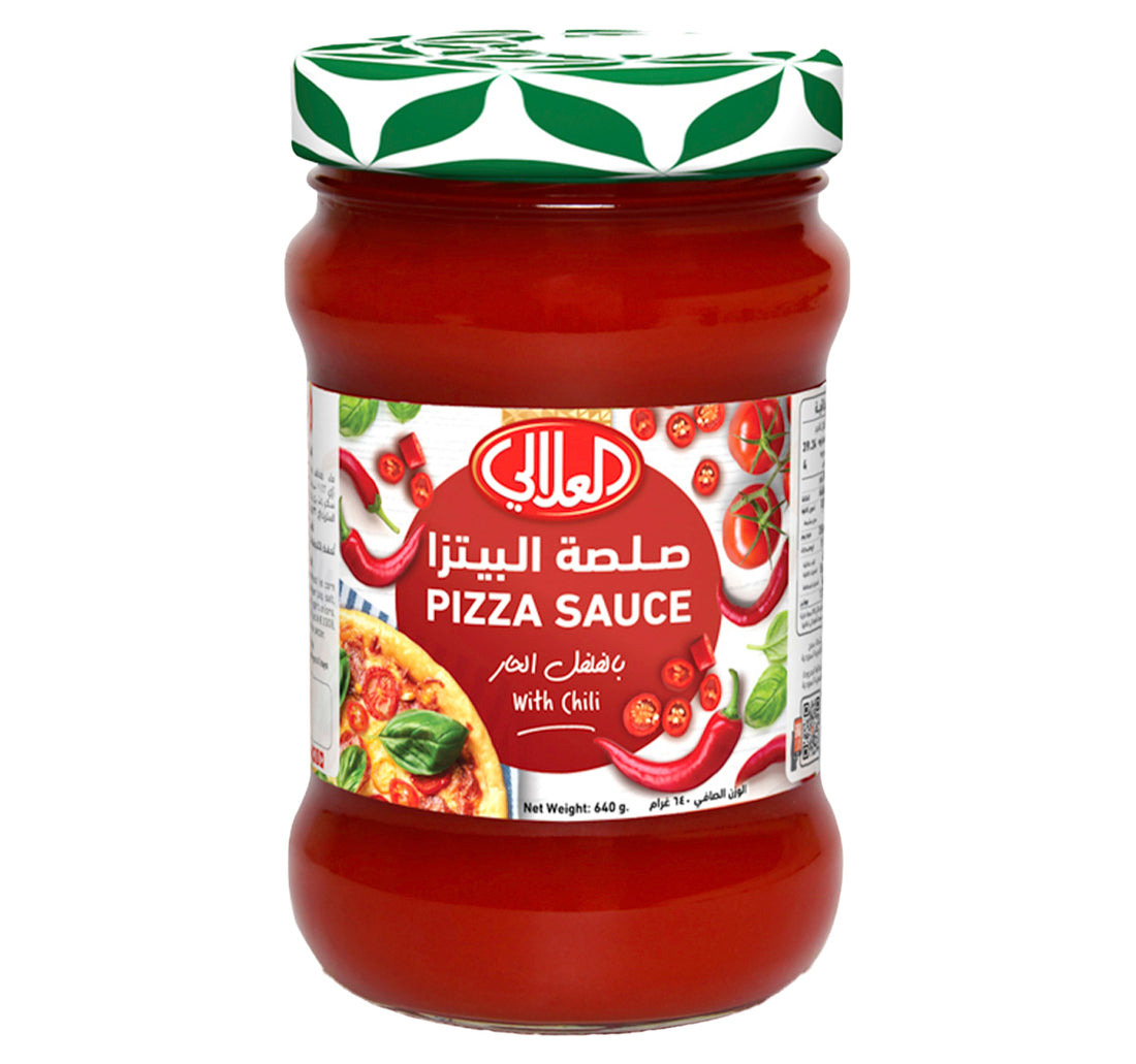 صلصة بيتزا العلالي بالفلفل الحار 640 جم
