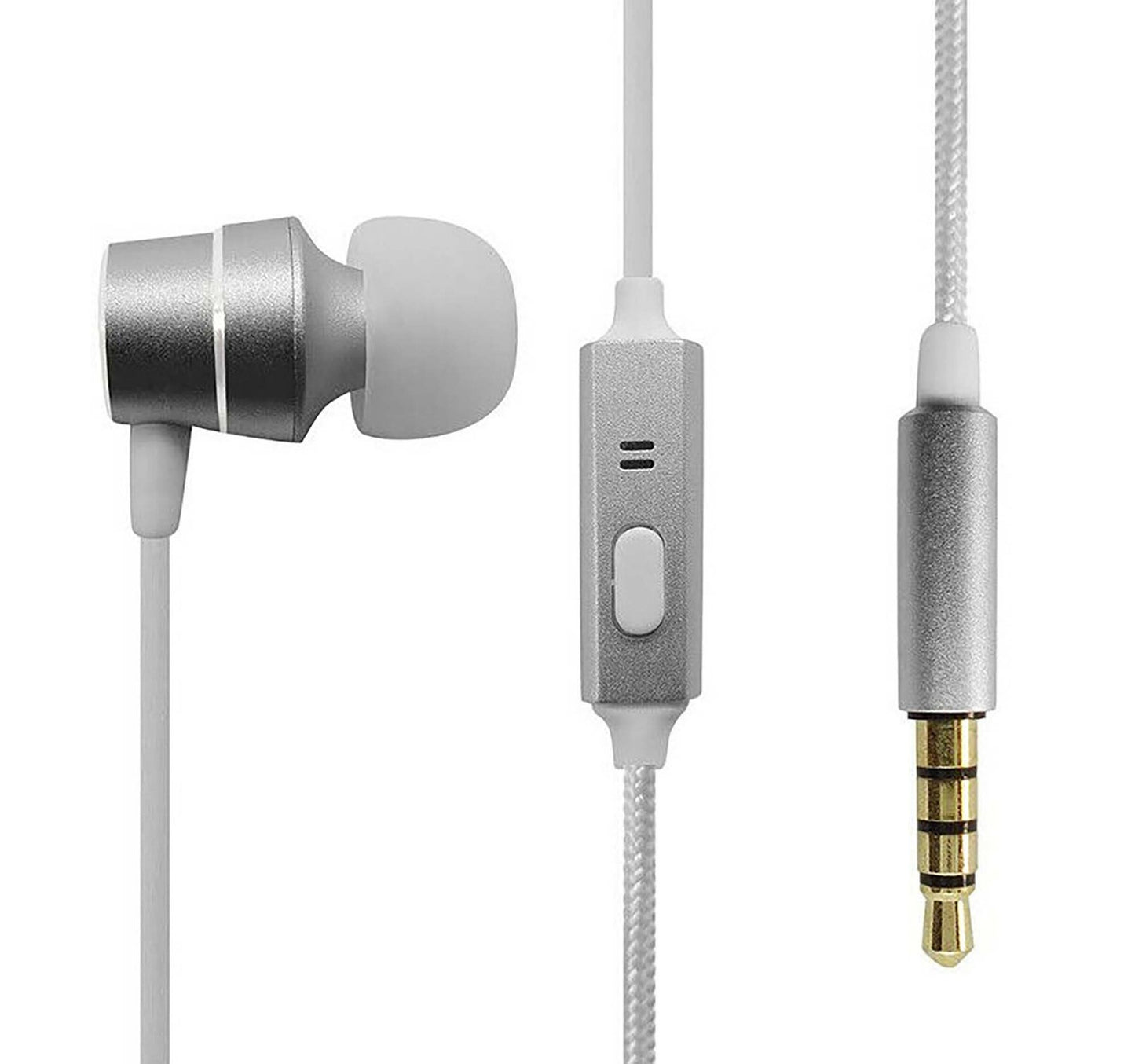 Anker SoundBuds Wired In-Ear Mono Earphone Silver