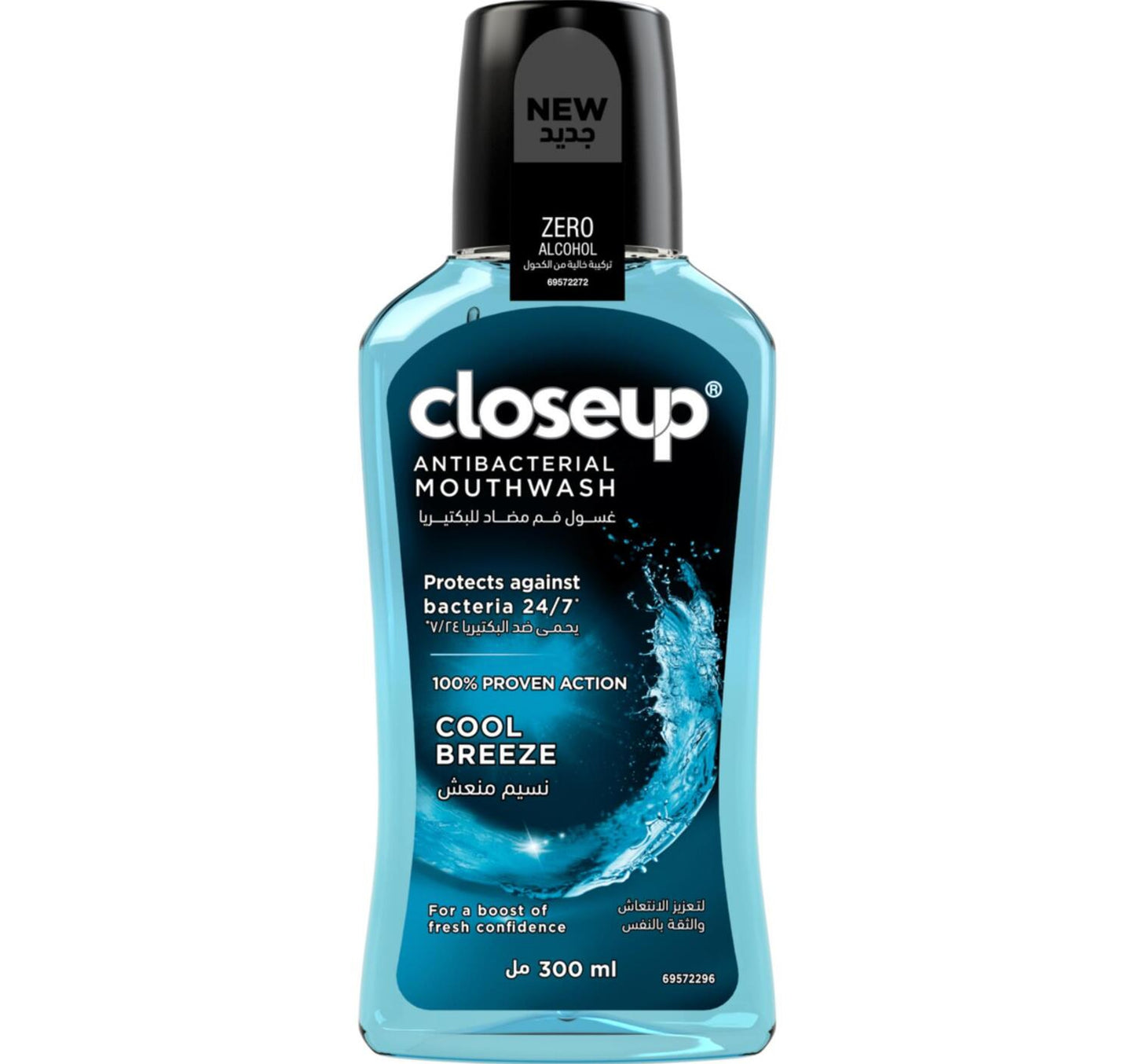 Closeup Cool Breeze Anti-Bacterial Mouth Wash 300 ml