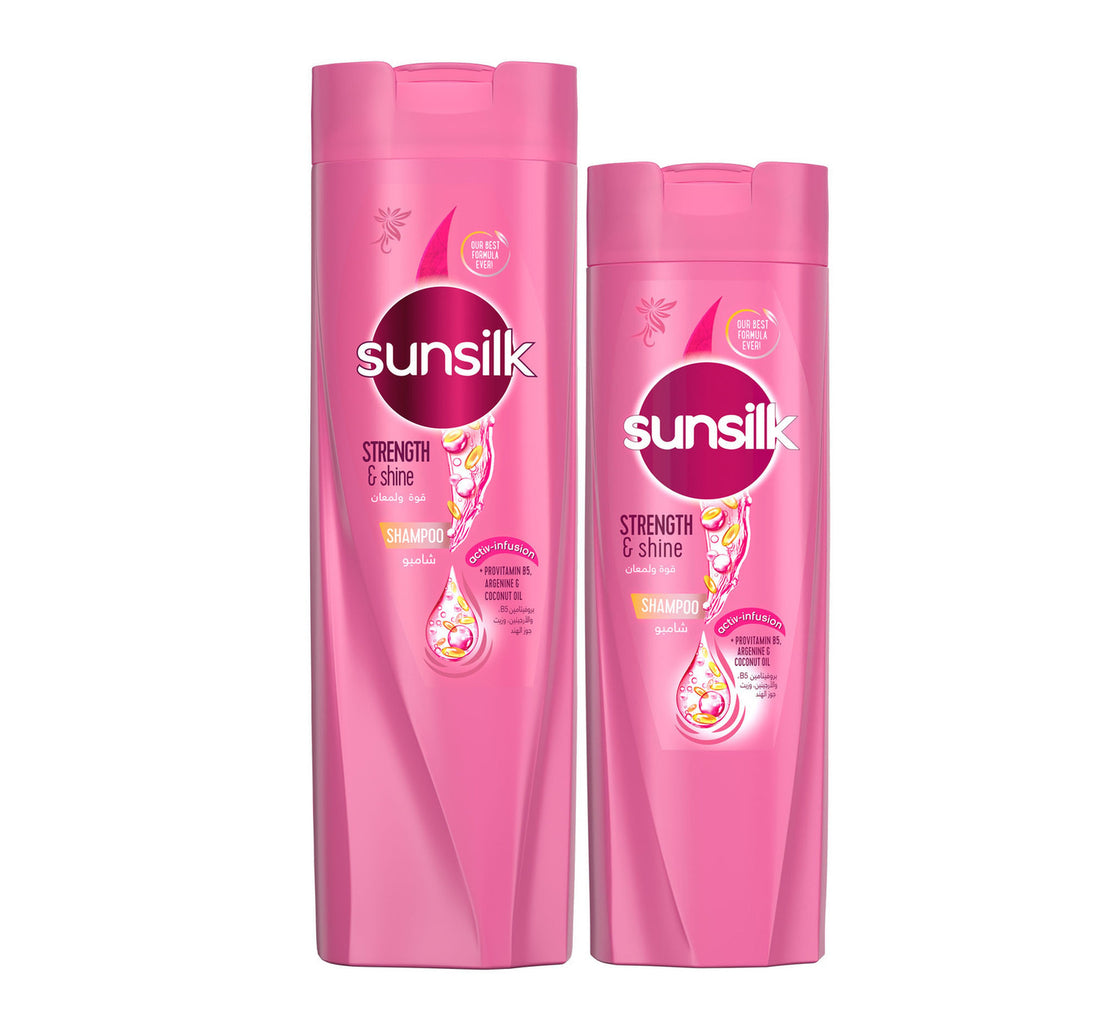 شامبو صانسيلك قوة ولمعان 400 مل + 200 مل