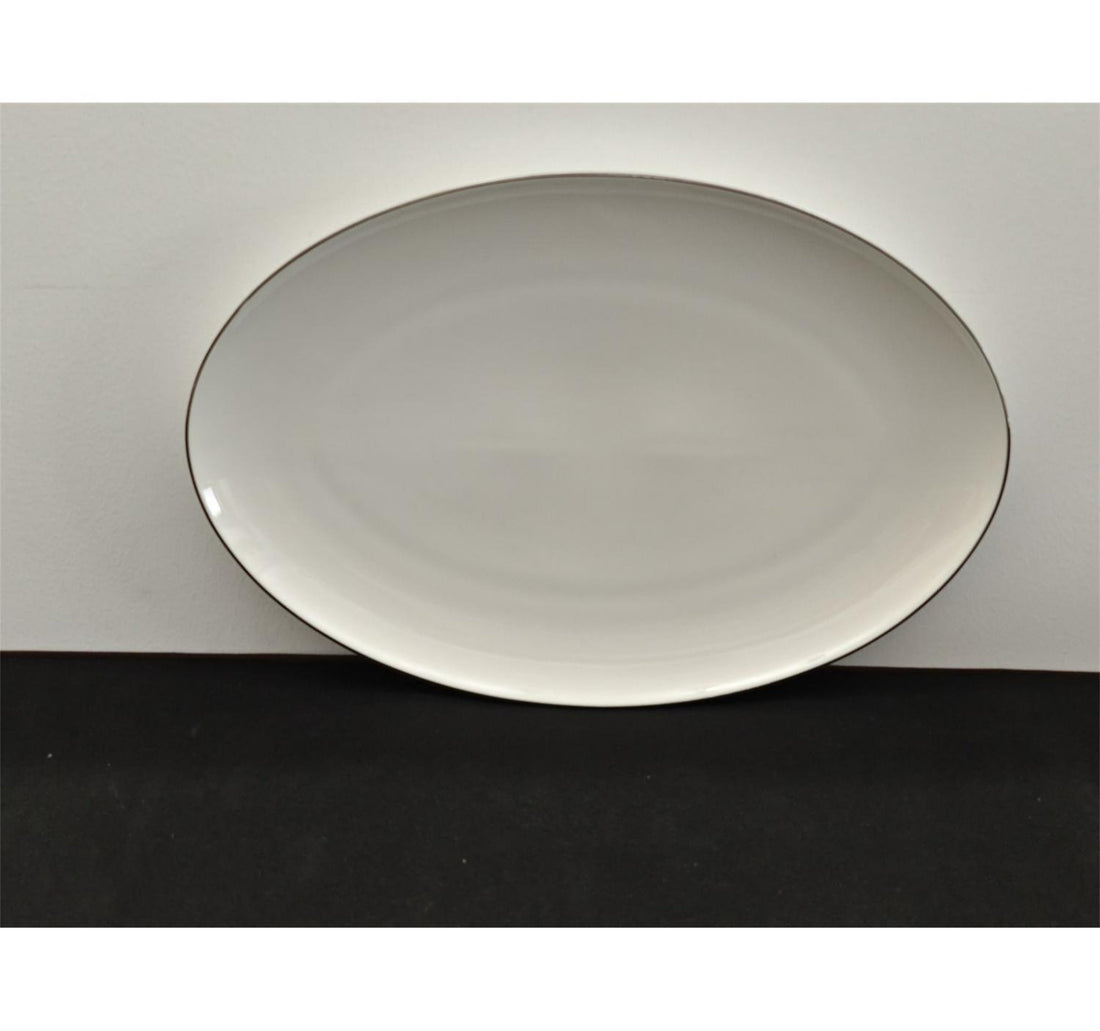 طبق بيضاوي من بيرل نوار، 14 بوصة، أبيض، NBC014SR-LIM
