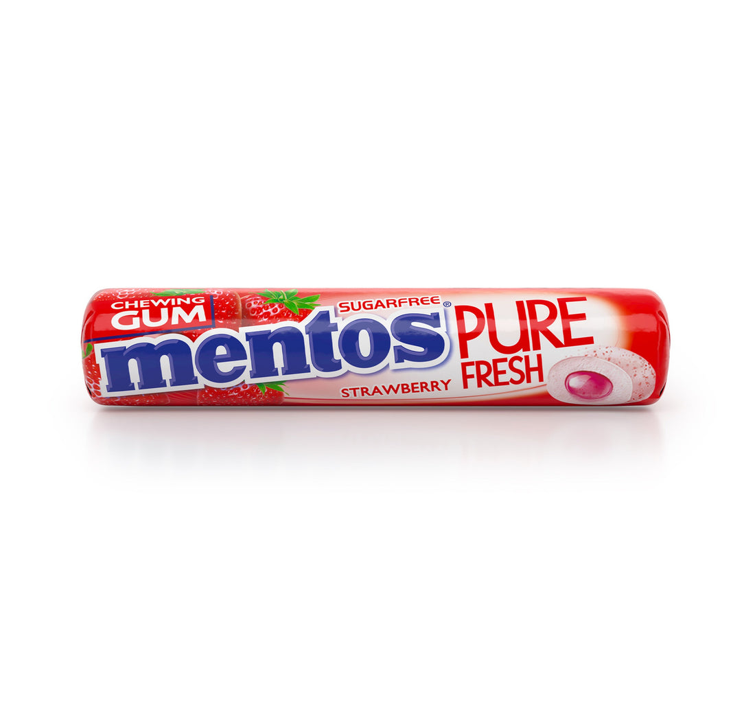 Mentos Pure Fresh Sugar Free Strawberry Flavour Chewing Gum 15.75 g
