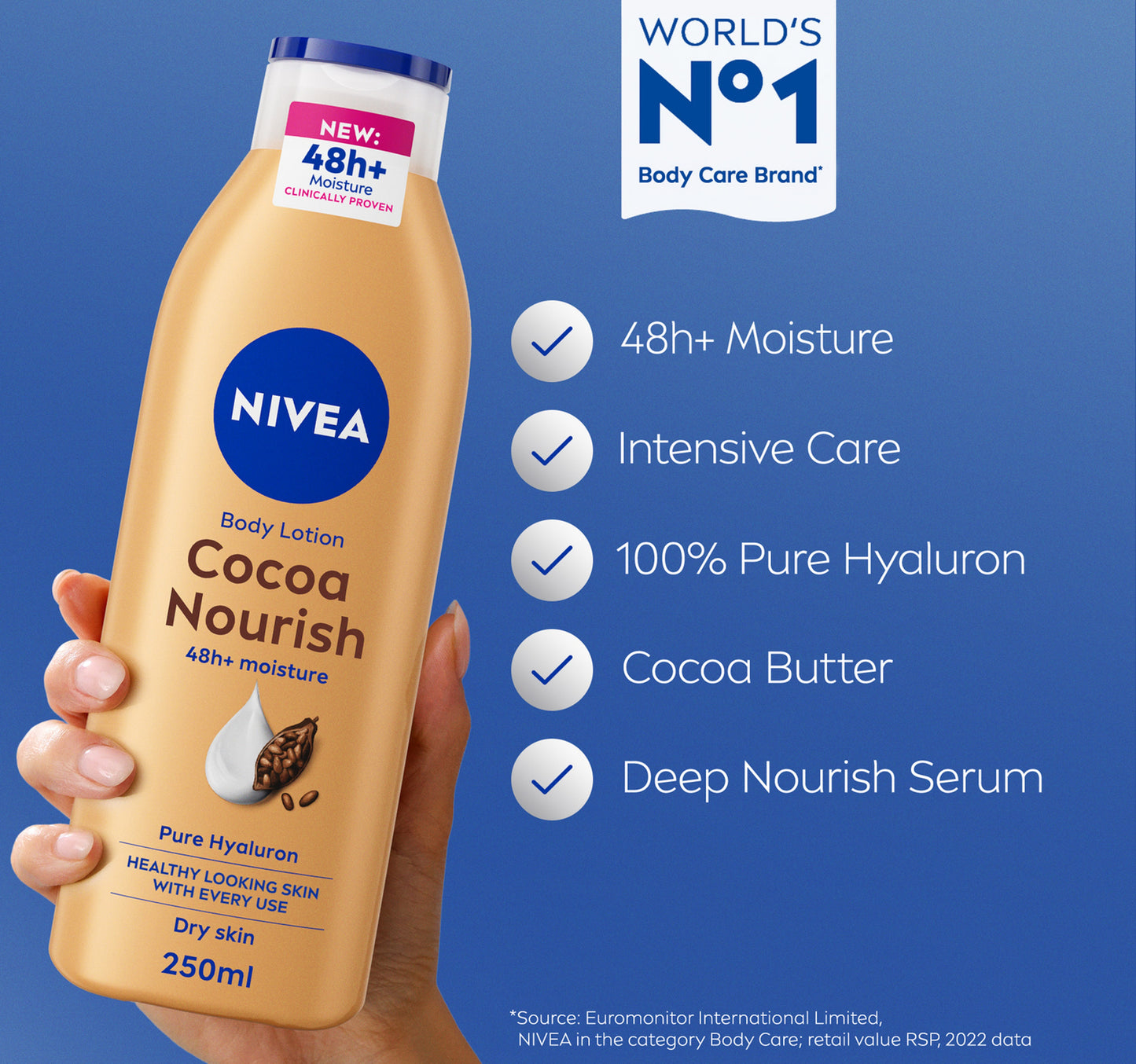 Nivea Body Lotion for Dry Skin Cocoa Butter 250 ml