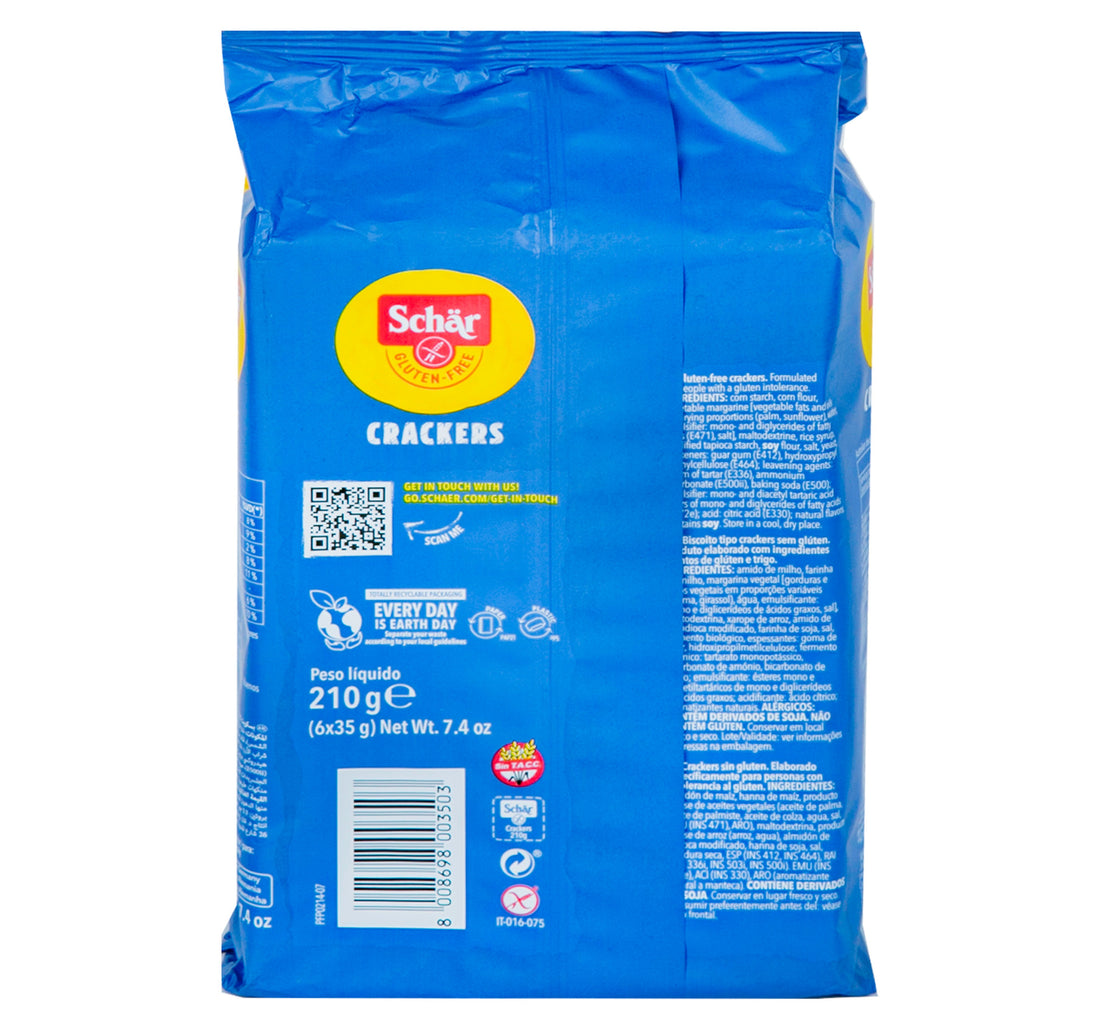 Schar Gluten Free Crackers 210 g