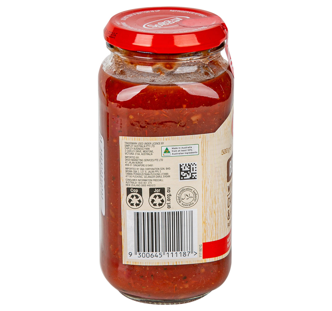 Leggo's Pasta Sauce Bolognese With Mushroom Chunky Tomato & Herb 500 g