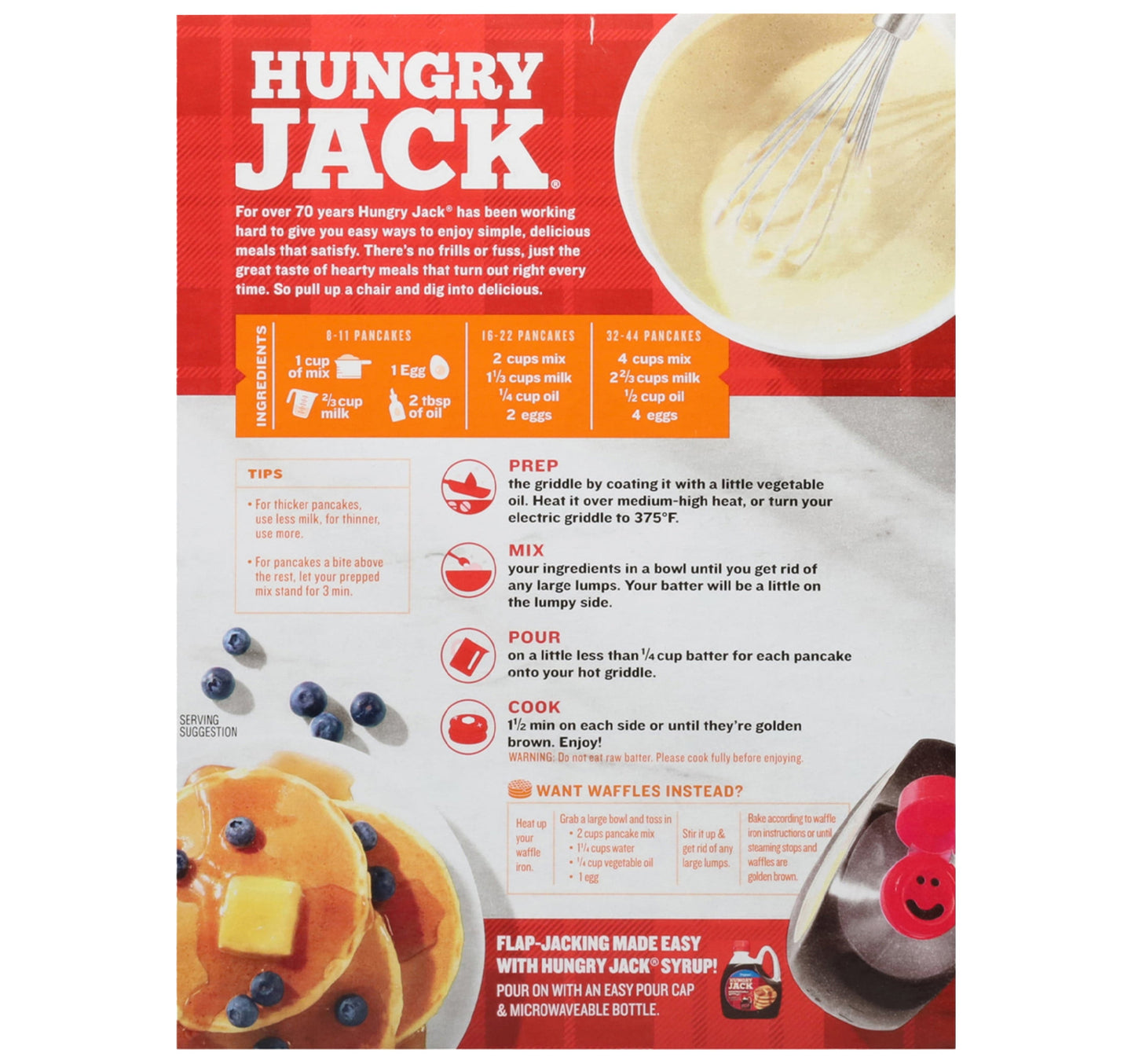Hungry Jack Buttermilk Pancake & Waffle Mix 907 g