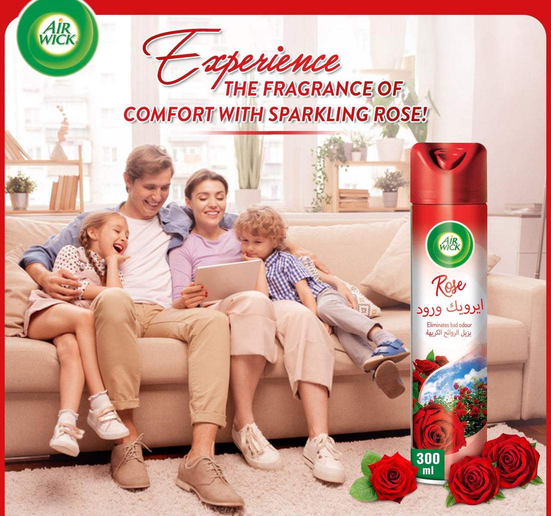 Air Wick Aerosol Rose Scent 3 x 300 ml