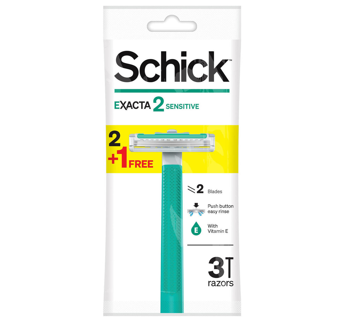 Schick Exacta 2 Sensitive Razor Value Pack 3 pcs