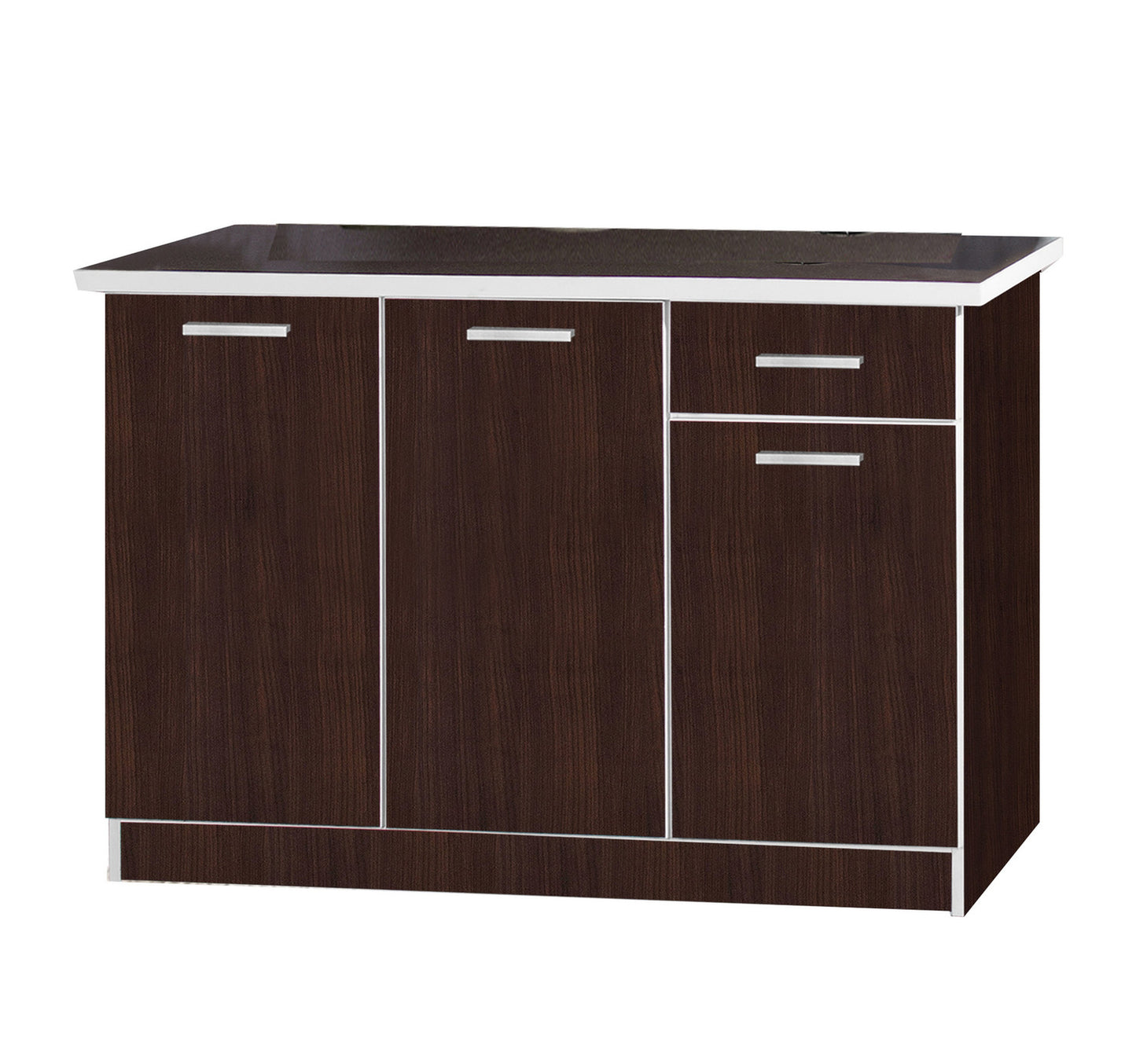 Kitchen Cabinet 4 Door + 1 Drawer, Wenge, K402