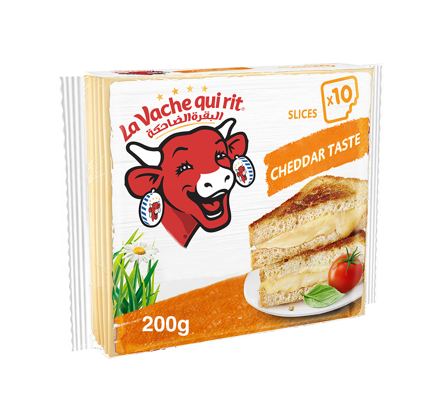 La Vache qui rit Cheddar Cheese Slices 10 Slices 200 g