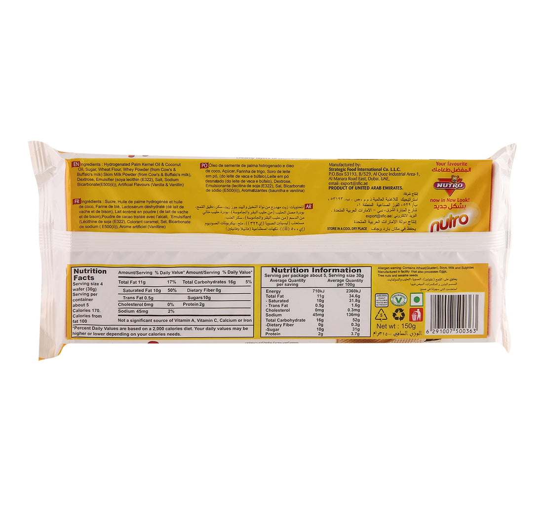 Nutro Vanilla Flavoured Cream Wafers 150 g