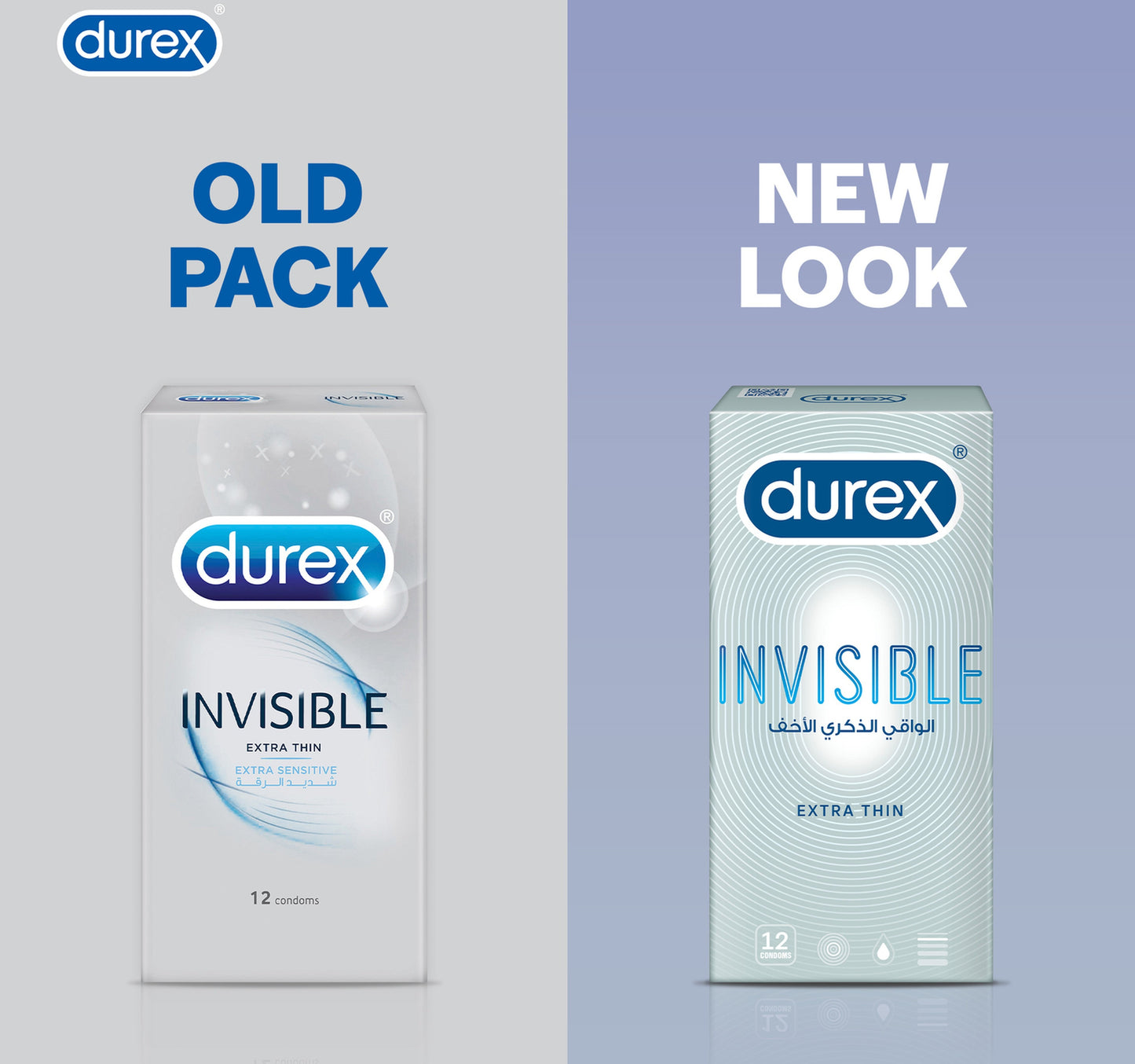 Durex Invisible Extra Thin Condom 12 pcs