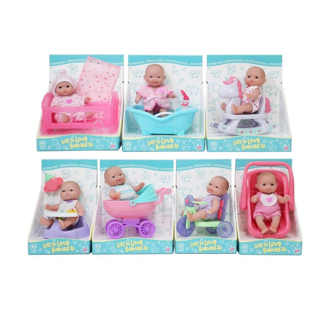 JC Toys Cuddle Baby Doll Assorted, 5 inches, 16750 1pc