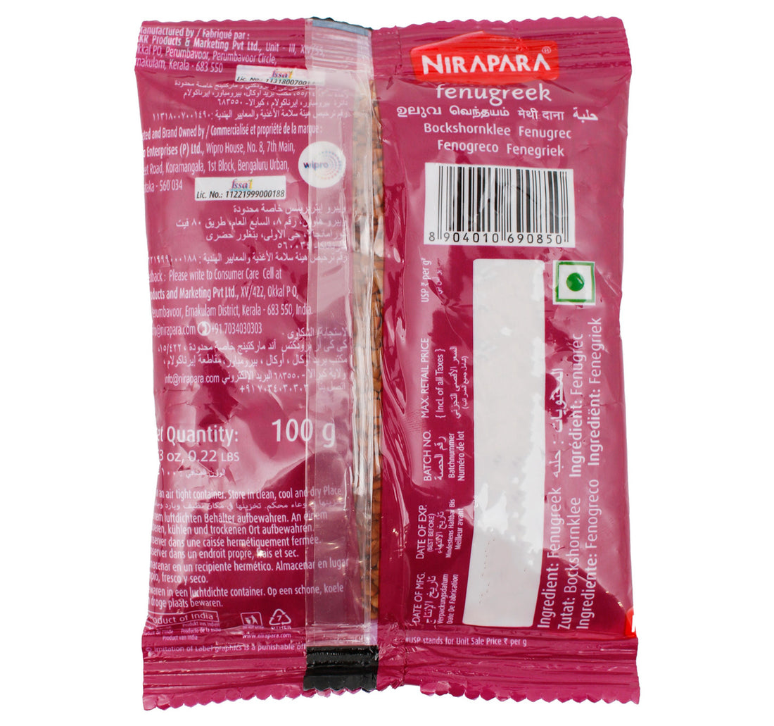 Nirapara Fenugreek Seeds 100 g