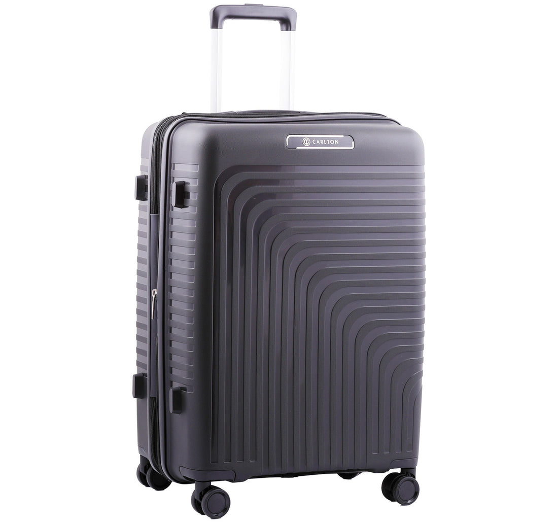 Carlton Wego 4 Double Wheel Hard Trolley, 65 cm, Black