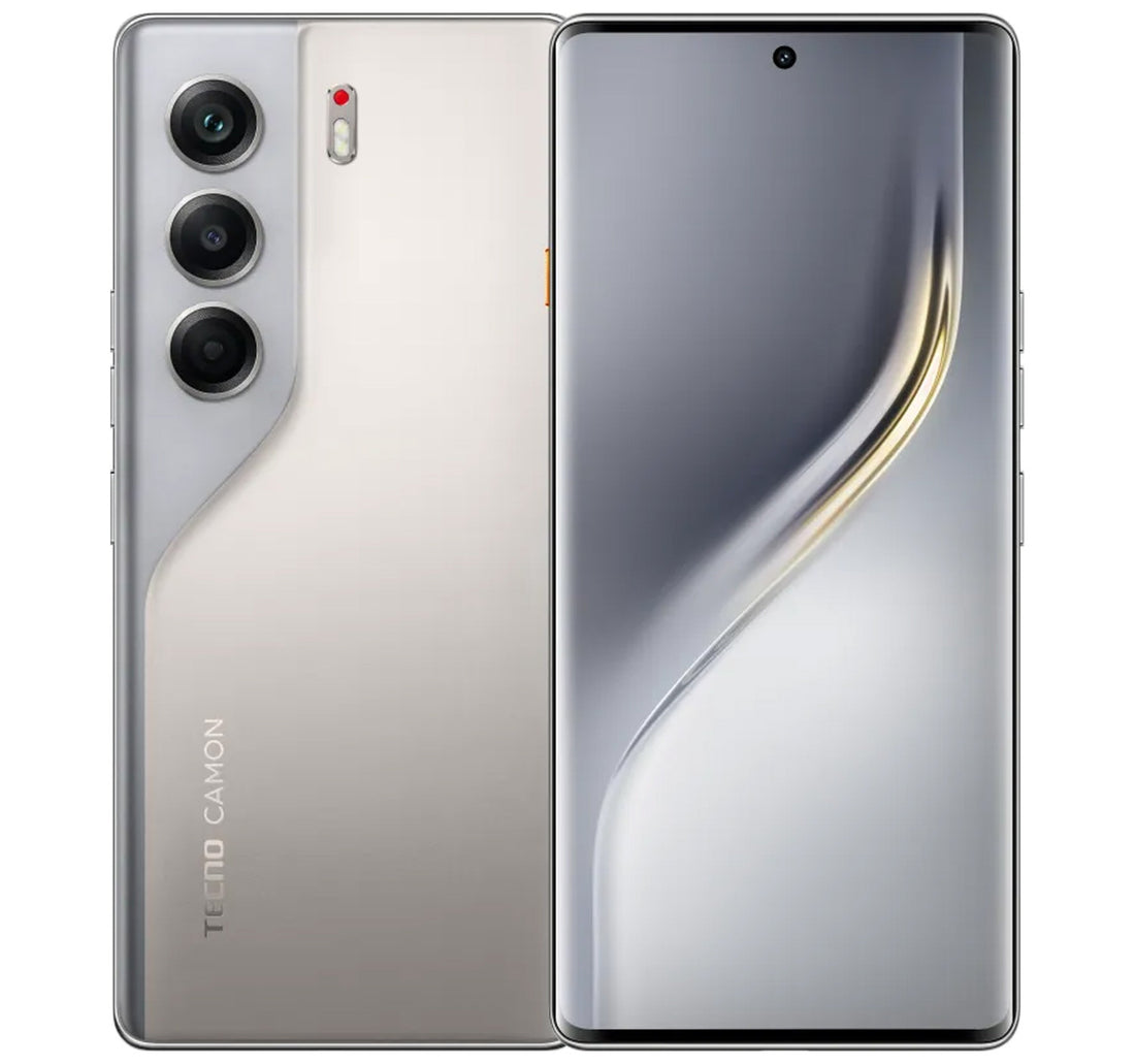 هاتف تكنو كامون 40 برو 5G الذكي، 12 جيجابايت رام، 256 جيجابايت تخزين، ساندي تيتانيوم