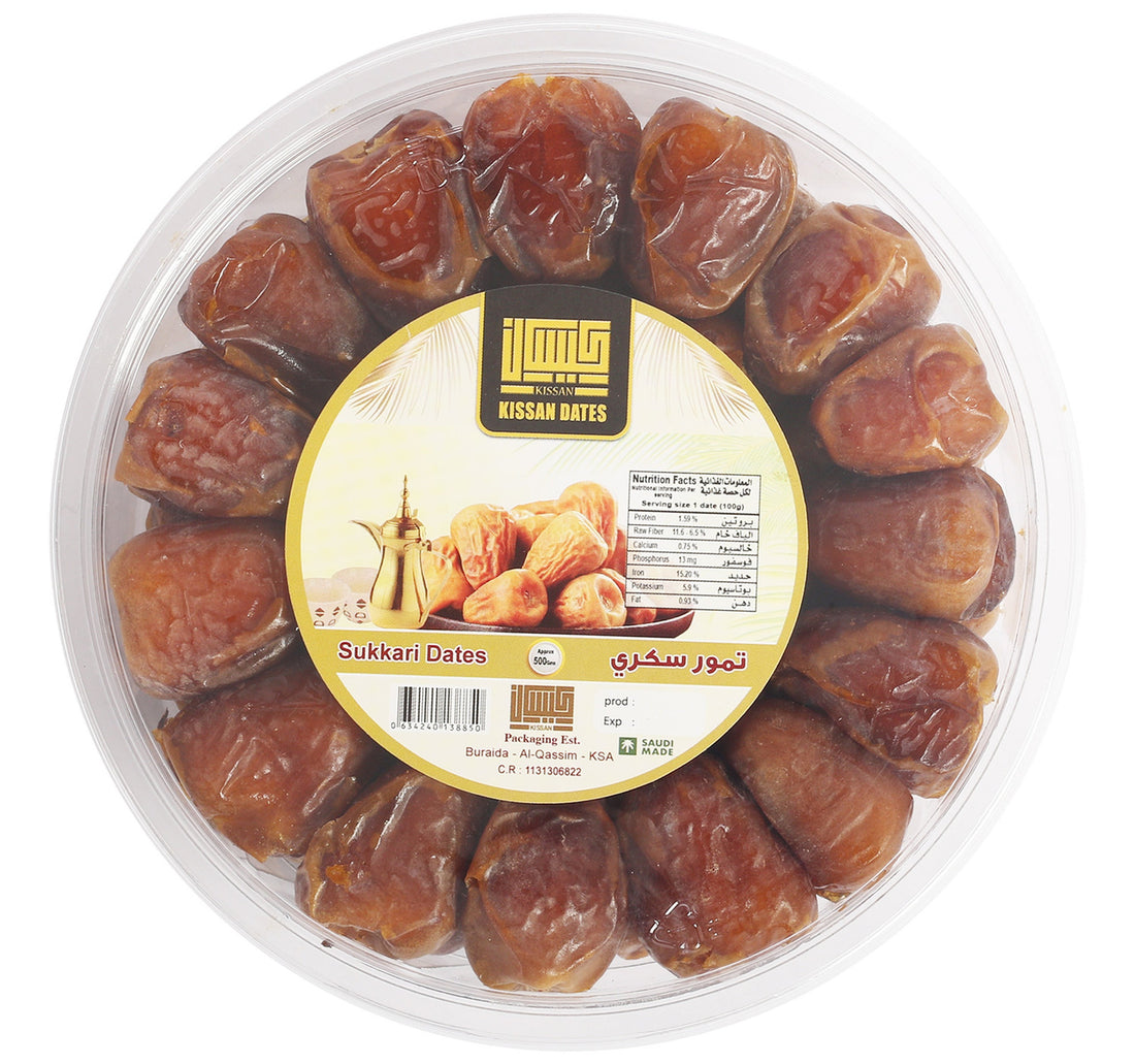 Kissan Sukkari Dates Round Box 500 g