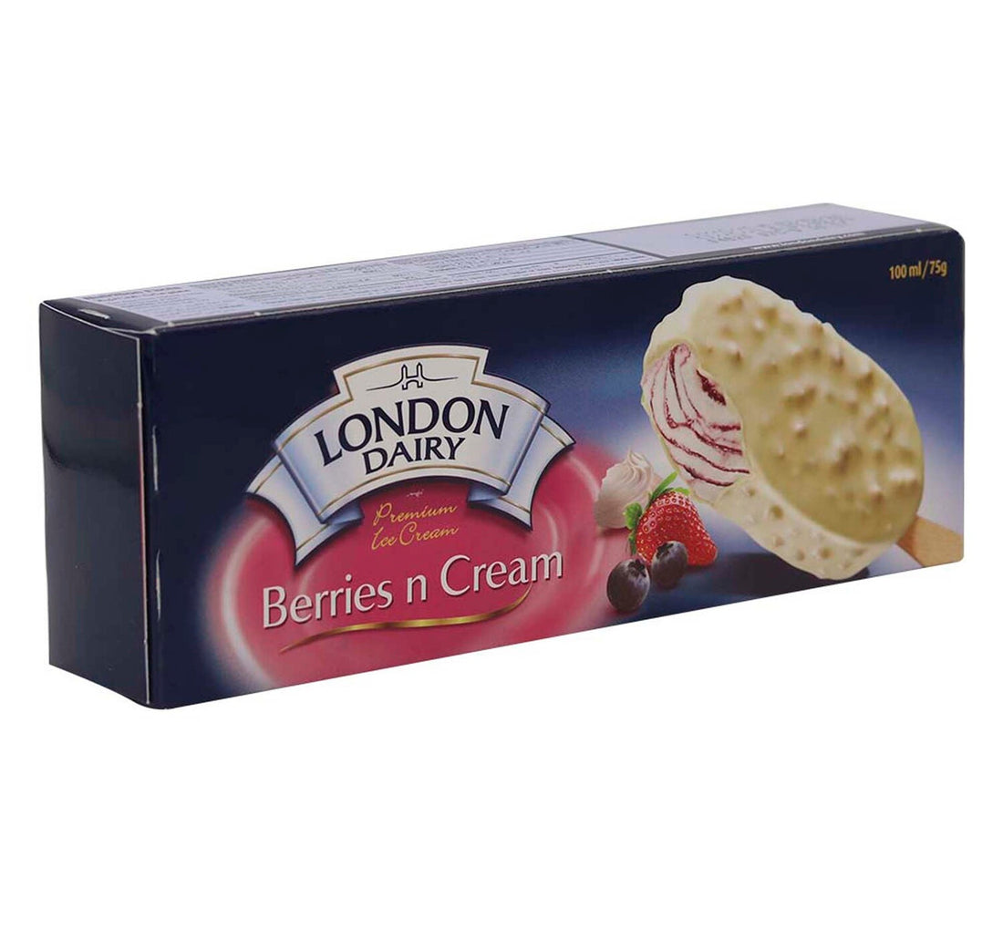 London Dairy Berries & Cream Ice Cream Stick 100 ml