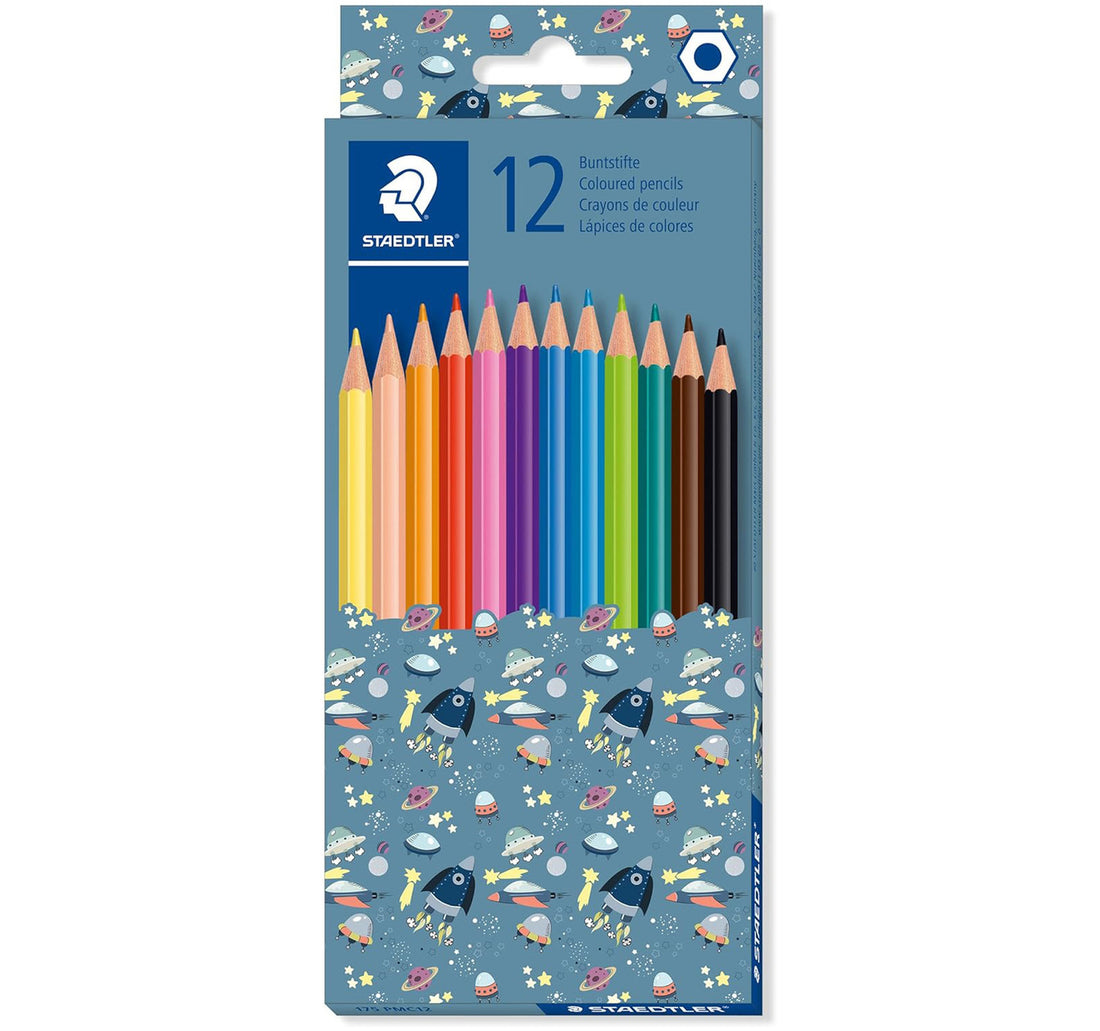 Staedtler Pattern Mix Coloured Pencil, 12 pcs, Assorted, ST-175-PMC12