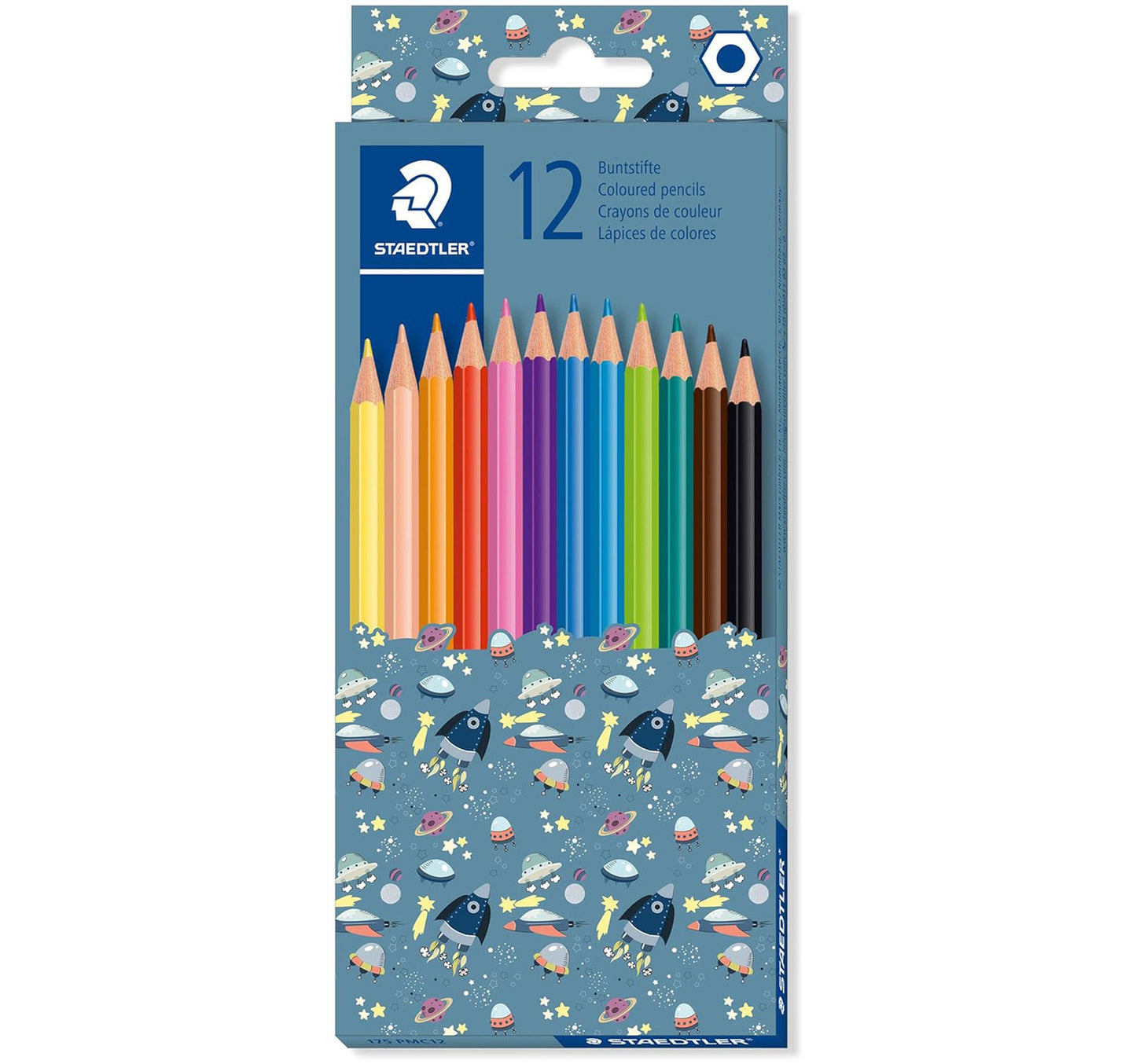 Staedtler Pattern Mix Coloured Pencil, 12 pcs, Assorted, ST-175-PMC12