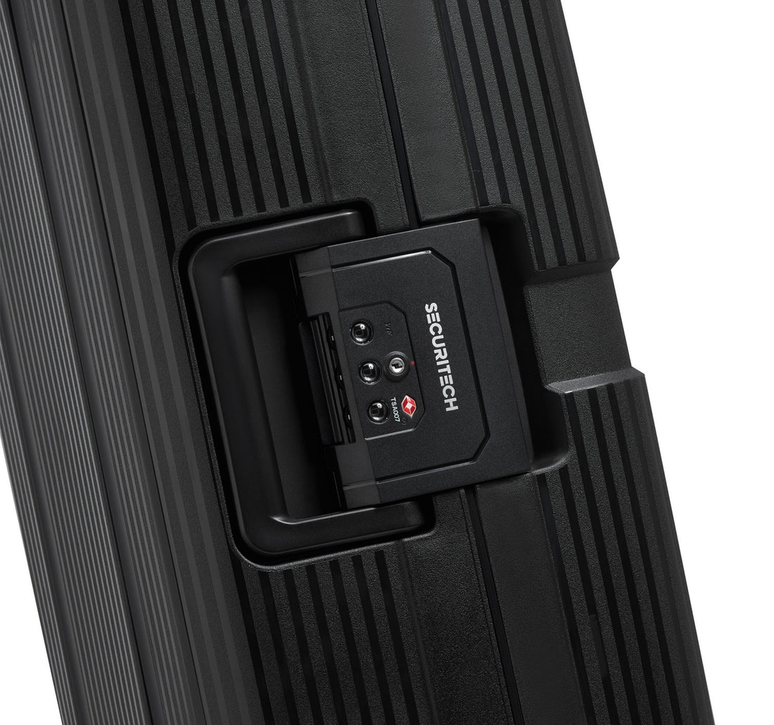 Delsey Securitech Stone 4 Double Wheels Hard Trolley, 55 cm, Black