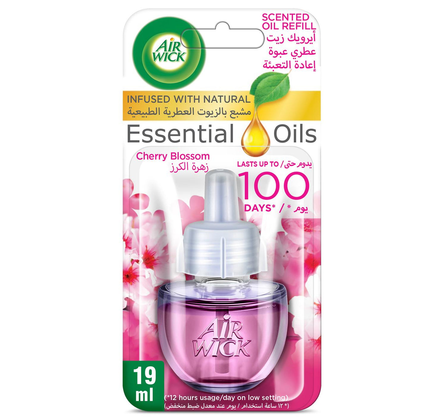Air Wick Scented Oil Fragrance Diffuser Refill Cherry Blossom Fragrance 19 ml