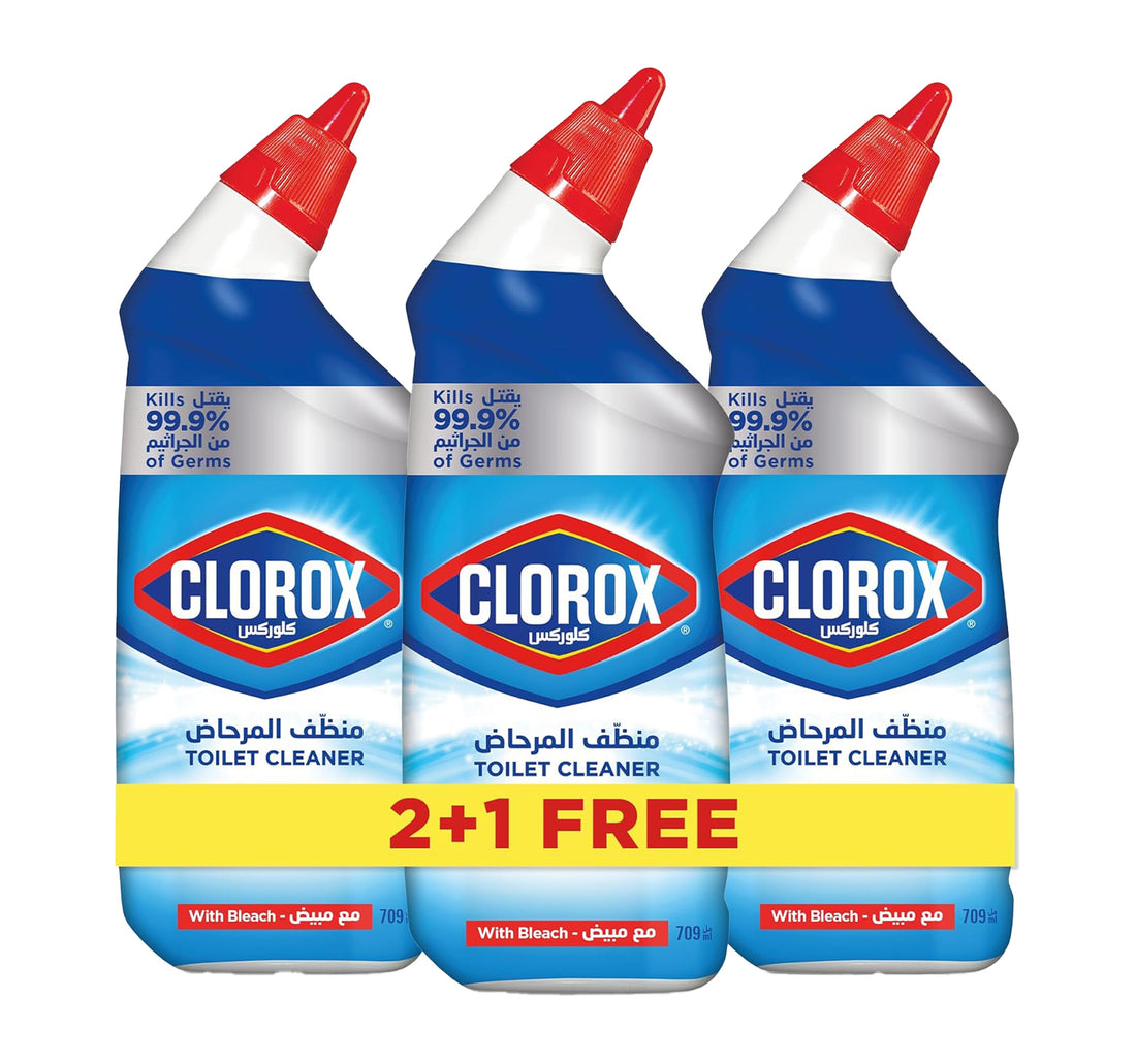 منظف المرحاض كلوركس برائحة أصلية عبوة اقتصادية ٣ × ٧٠٩ مل