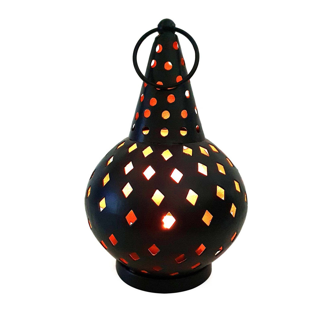 Maple Leaf Tea Candle Holder Lantern ISD02 Assorted