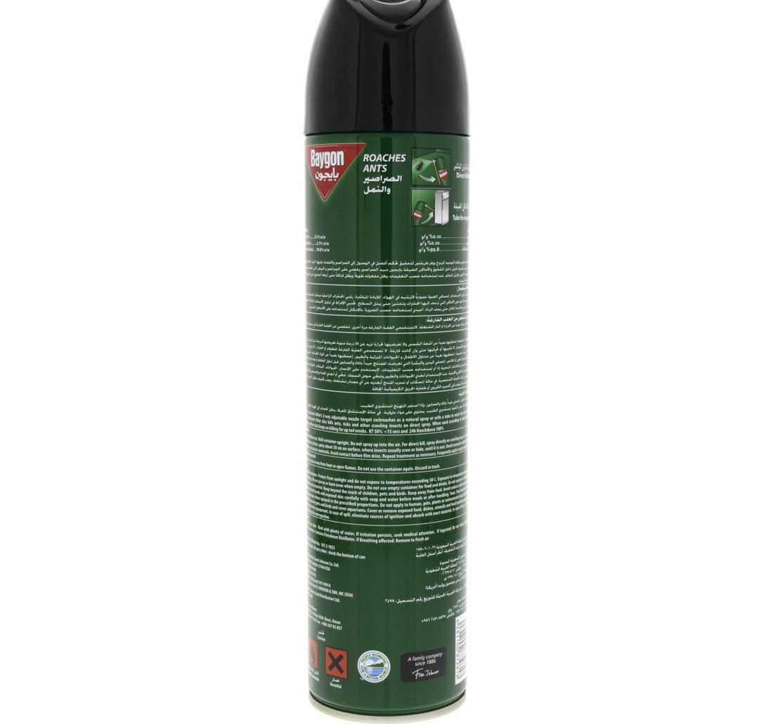 Baygon Roaches Ants 2 Way Targeting 400 ml