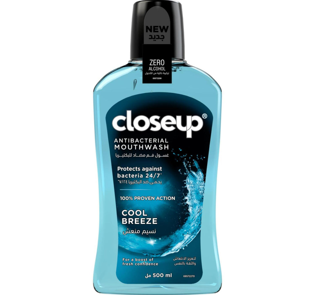 Closeup Cool Breeze Anti-Bacterial Mouth Wash 500 ml