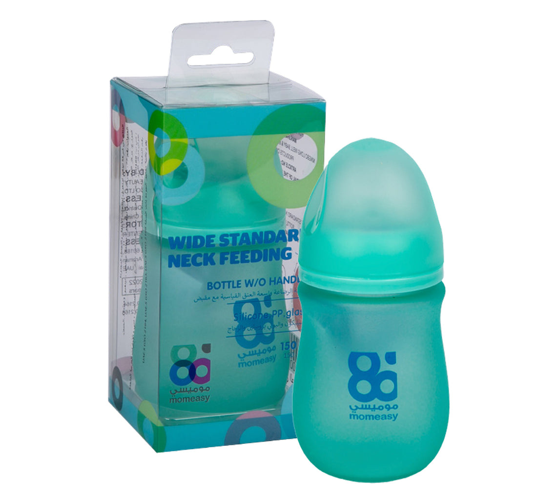 Mom Easy Wide Standard Neck Silicon Feeding Bottle 150 ml