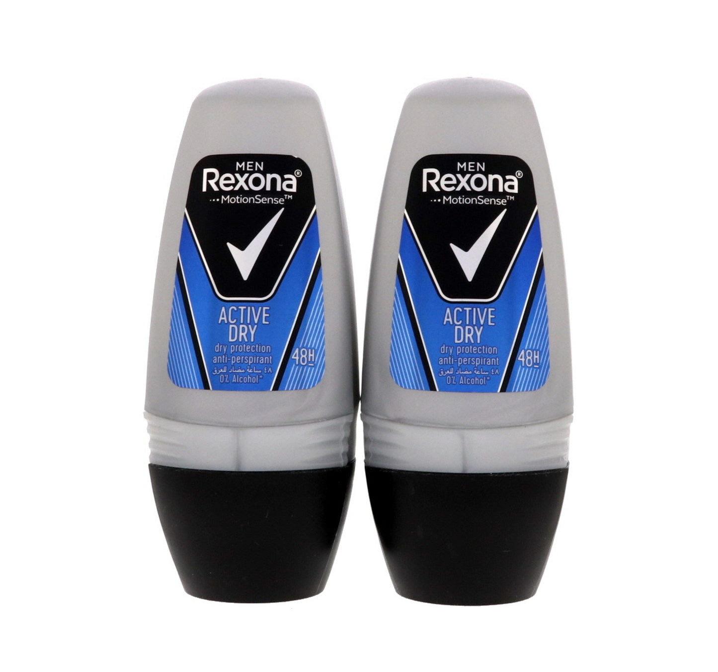 Rexona Men Anti-Perspirant Deodorant Roll On Active Dry 2 x 50 ml