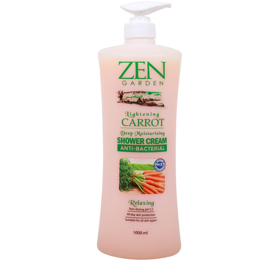 كريم الاستحمام المضاد للبكتيريا بخلاصة الجزر من زين جاردن، 1 لتر