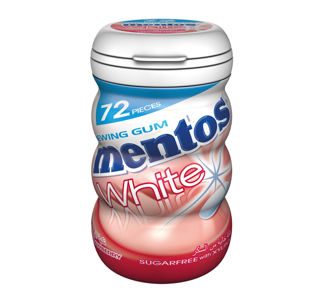 Mentos White Sugar Free Strawberry Flavour Chewing Gum 102.6 g