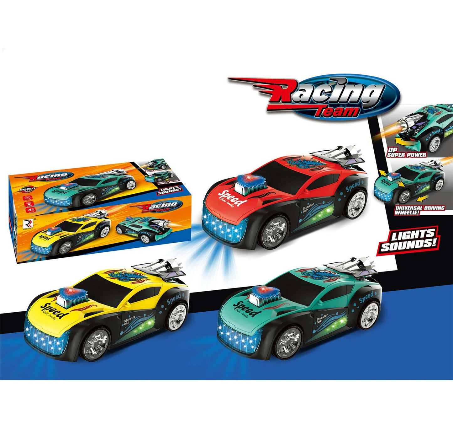 Skid Fusion Battery Operated Light & Sound Car R159