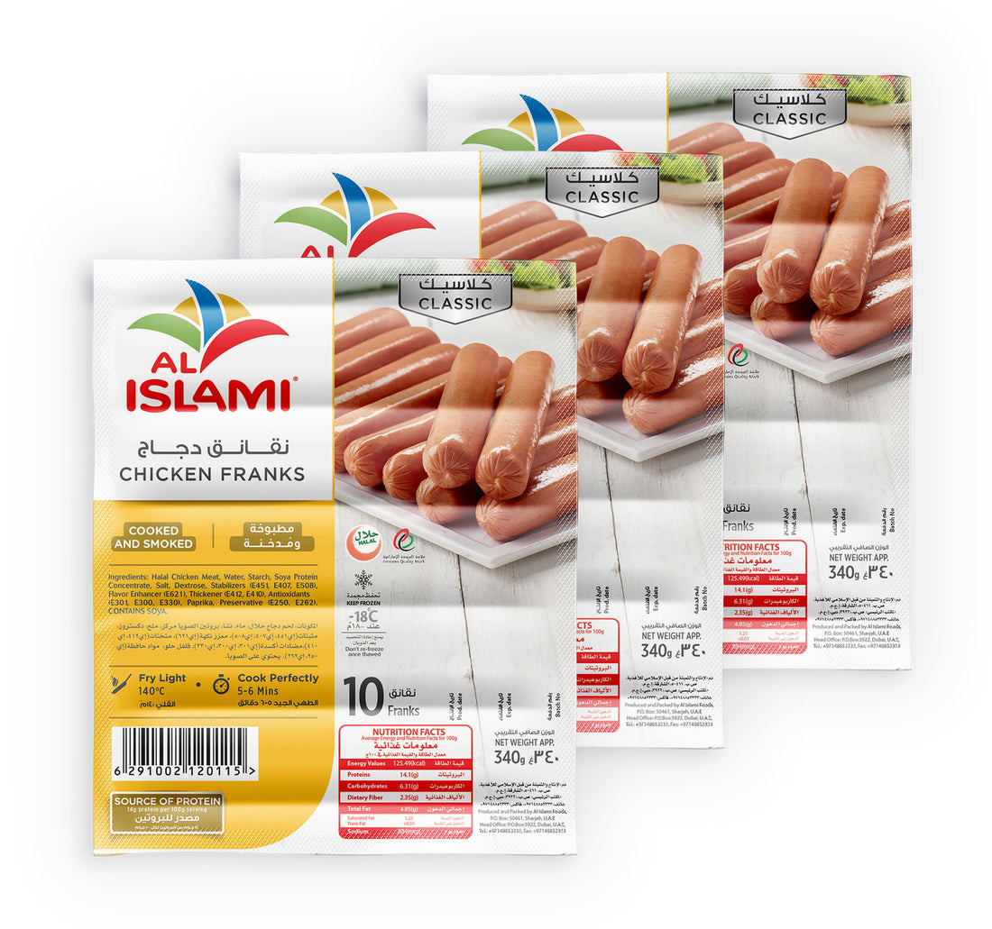 Al Islami Chicken Franks 3 x 340 g