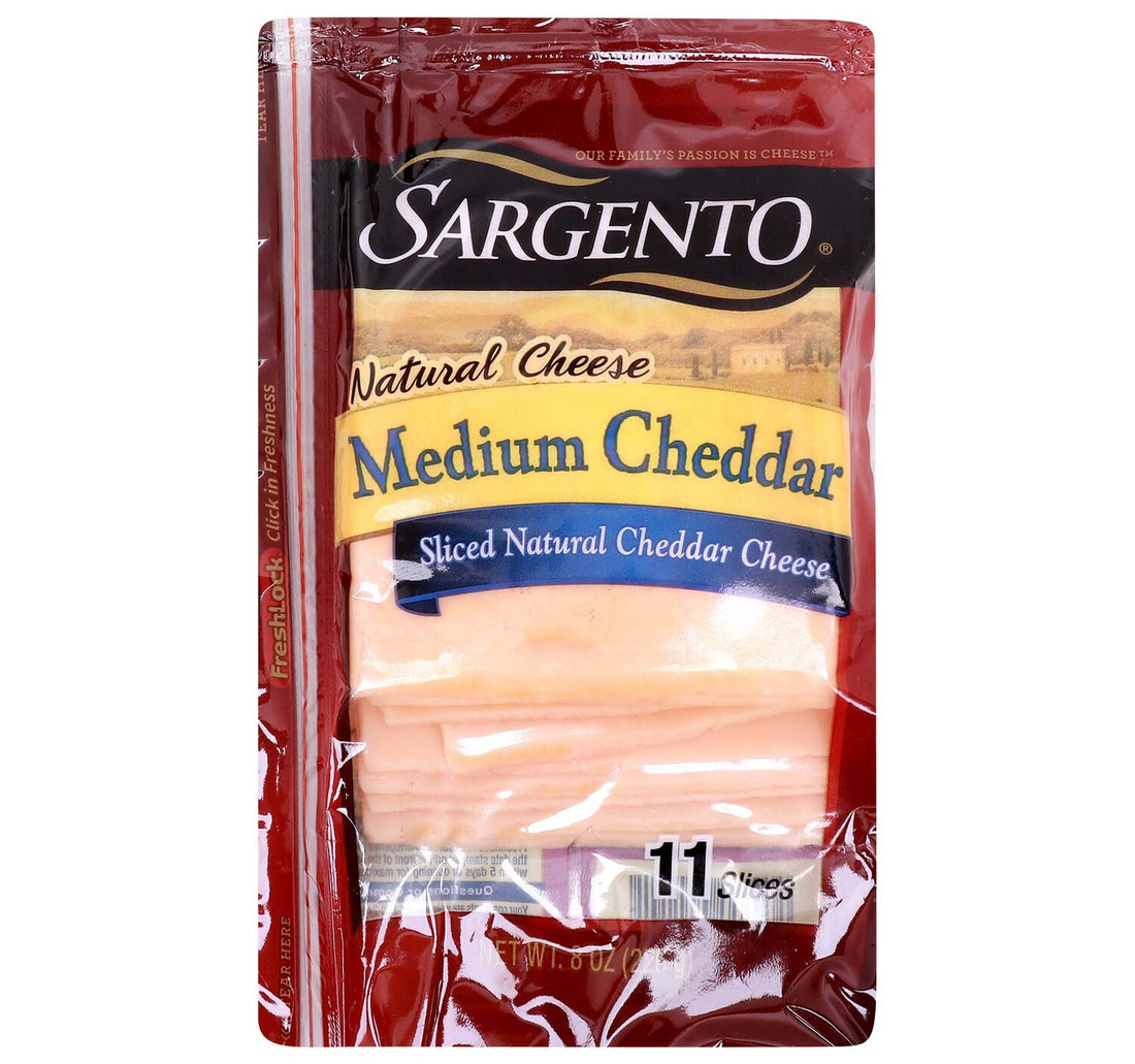 Sargento Sliced Medium Cheddar Natural Cheese 11 Slices